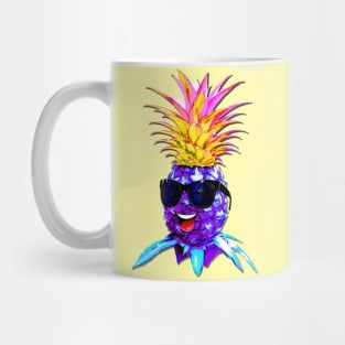 Pineapple Ultraviolet Happy Dude with Sunglasses Mug